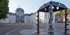 Schloss Saarbrücken mit Brunnenansicht Blick auf das Saarbrücker Schloss mit Brunnen