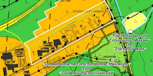 Lageplan Stuhlsatzenhaus