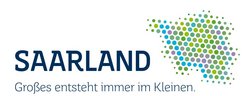 Logo Saarland mit dem Claim Großes entsteht im Kleinen 
