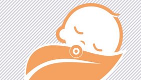 Gezeichnetes schlafendes Baby